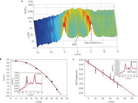 The Zero Bias Conductance Peak A Magnetic Field Evolution Of A