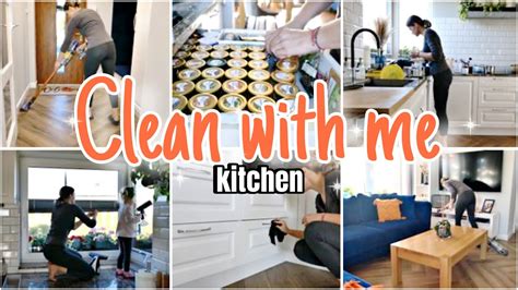 CLEAN WITH ME KITCHEN CLEAN ORGANIZE CLEANING MOTIVATION