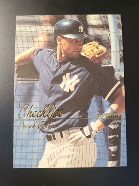 1997 Fleer Derek Jeter YANKEES CHECKLIST Card 739 EBay