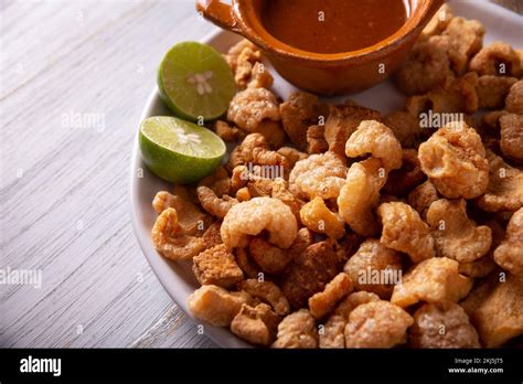 Chicharrones Deep Fried Pork Rinds Crispy Pork Skin Pieces