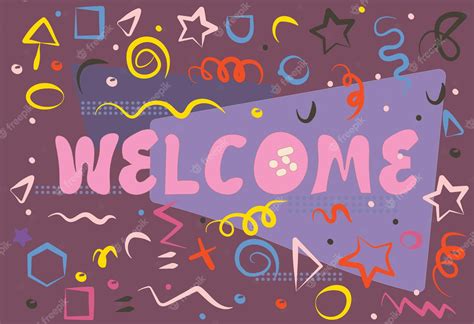 Premium Vector Welcome Banner Design