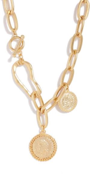 Karine Sultan Coin Drop Necklace In Gold At Nordstrom