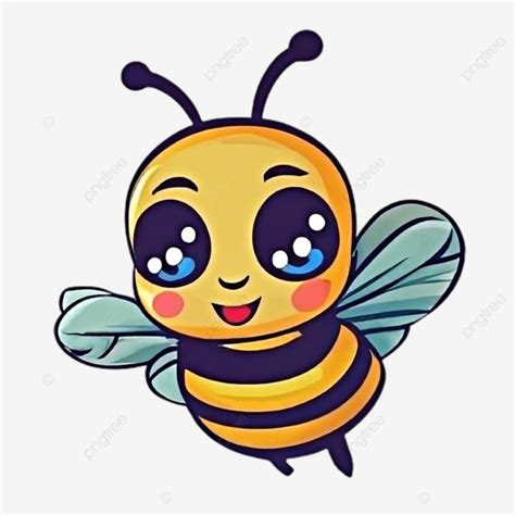 Dibujo Vectorial De Abeja De Dibujos Animados Png Dibujos Abeja De