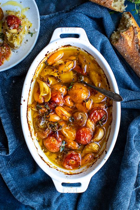 Butter Garlic And Cherry Tomato Confit Donal Skehan Eat Live Go