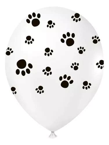 Globos látex Baloesjoy Patinhas globos blanco 23cm con patas Patitas