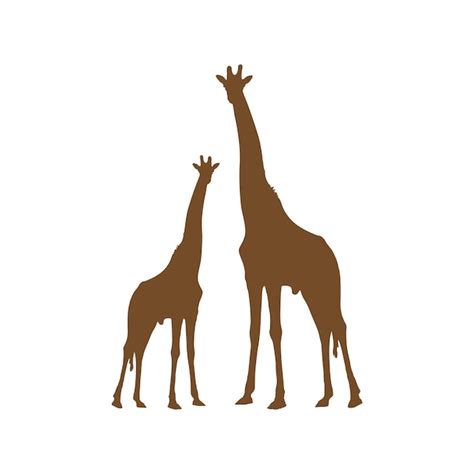 Premium Vector Giraffe Vector Giraffe Silhouette Vector Illustration