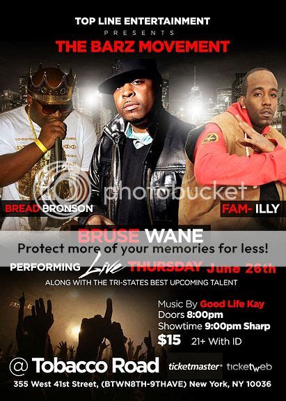 [Come See] Bruse Wane Performing Live June 26 th 2014 NYC !! - Wane ...