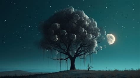 Tall Trees Tree By Moonlight Backgrounds | JPG Free Download - Pikbest