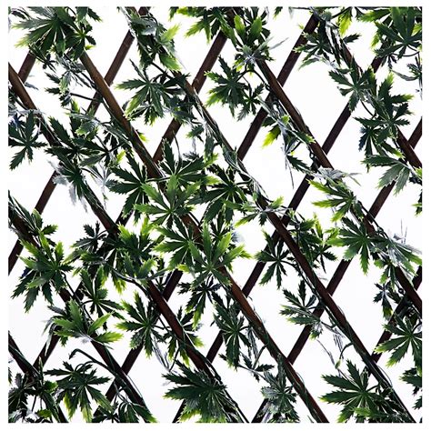 Expanding Wooden Trellis Privacy Screen - 200cm x 100cm - Garden ...