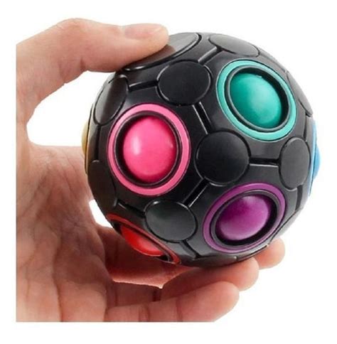 Cubo Mágico Bola Fidget Toy Puzzle Rainbow Ball Anti Estress Pop It