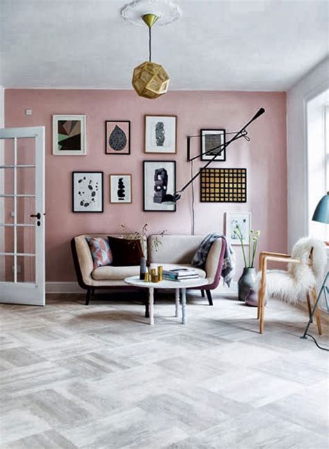 Kleurrijke Scandinavische Woonkamer Interieur Inrichting