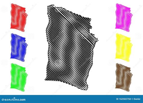 Derna District Districts of Libya, State of Libya, Cyrenaica Map Vector ...