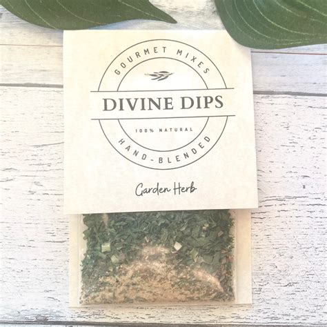 Garden Herb Seasoning Dip Mix Burlap And Daisies