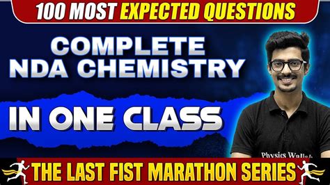 Chemistry Marathon For Nda Exam One Shot Revision Youtube