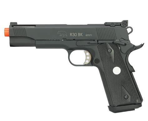 Pistola Airsoft Green Gás GBB M1911 V12 Black Full Metal Blowback Army