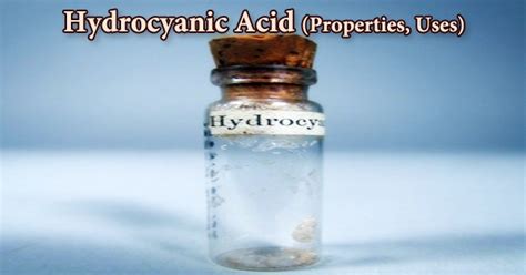 Hydrocyanic Acid (Properties, Uses) - Assignment Point