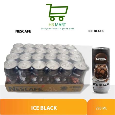 Khusus Ojol Kopi Nescafe Kaleng Ice Black Can Ml Dus Kaleng