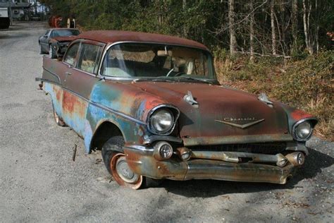 71 Best Abandoned 57 Chevy Images On Pinterest Barn Finds Rusty Cars