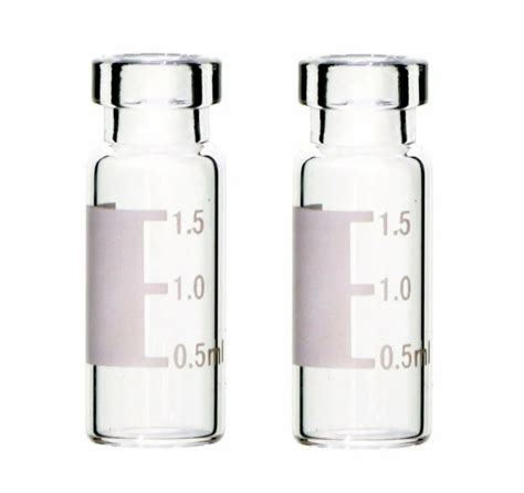 2ml Clear Glass Crimp Top Write On Spot Vial At Rs 2 8 Piece Glass