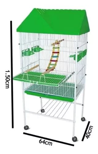 Viveiro Gaiola Grande Calopsita Periquito Cocota Pássaros R 702 em