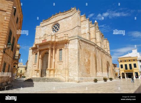 The Cathedral Basilica of Minorca in Ciutadella de Menorca, Balearic ...