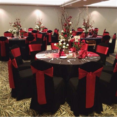 Red And Black Decorations Quince Decorations Quince Theme Red