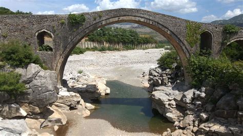 Mesi Bridge in Shkoder, Albania by Drone 4 26769581 Stock Video at Vecteezy