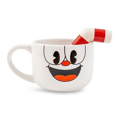 Cuphead Ceramic Coffee Mug And Straw Holds 20 Ounces Oriental Trading