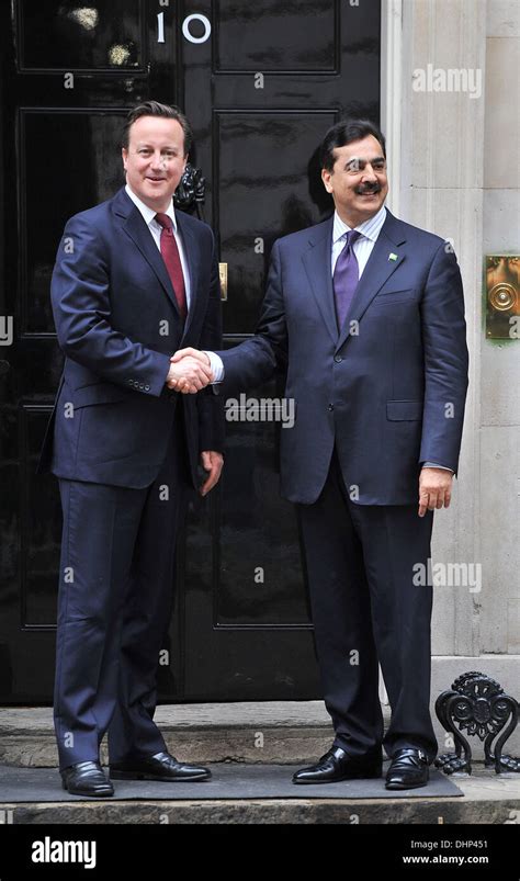 The Prime Minister Of Pakistan Yousaf Raza Gillani Is Greeted By