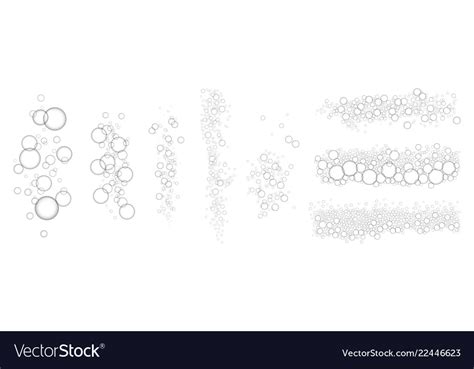 Bubbles underwater concept background realistic Vector Image