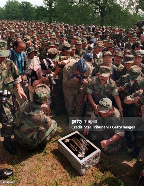 Thousands Of Lao And Hmong Vietnam Veterans Gathered Around A Small