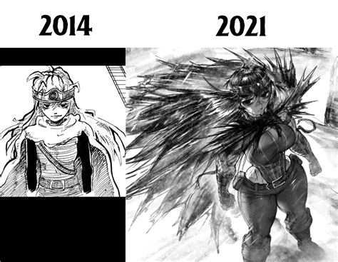 Art Ramia Yana Vs Its Prototype Art From 2014 Rmanga