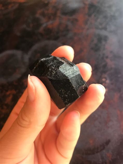 Raw Black Tourmaline Crystal Black Tourmaline Crystal Focus Stone Etsy