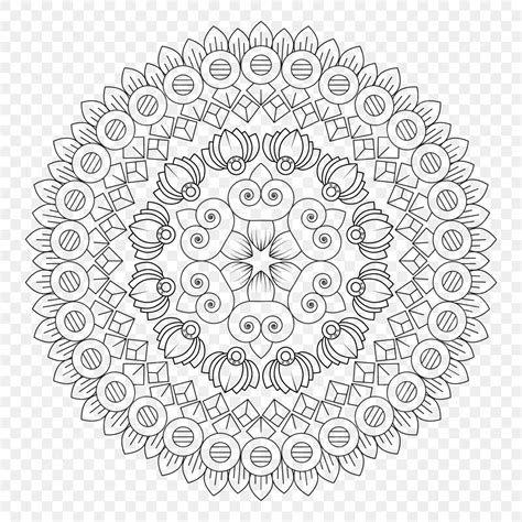 Gambar Mandala Baru Untuk Mewarnai Ilustrasi Mandala Mandala Simetri