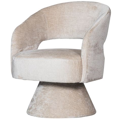 Woood Ebba Draaibare Fauteuil Chenille Naturel X X Kopen