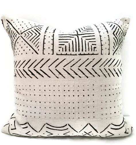 African Mud Cloth Pillow Curio Design Studio