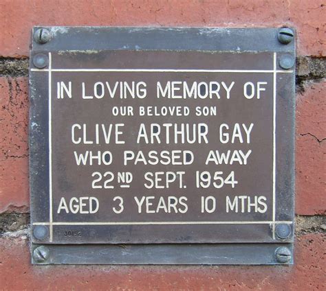 Clive Arthur Gay 1950 1954 Find A Grave Memorial