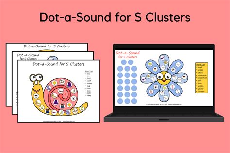 Dot A Sound For S Clusters Speech Therapy Ideas