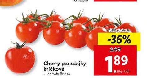 Cherry Paradajky Kríčkové 400 G V Akcii Zlacnenesk