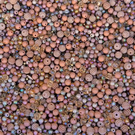 Blend Mix Pérolas Bolinhas Miçangas MARROM NUDE Shopee Brasil