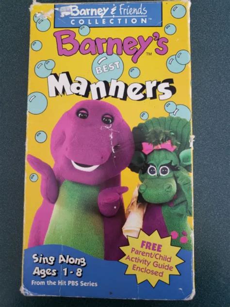 Barney S Best Manners Vhs Tape Eur Picclick It