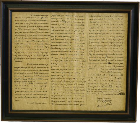 Framed Abraham Lincoln Second Inaugural Address. Free