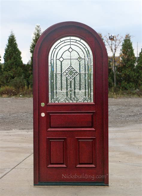 Round Top Doors | Mahogany Arched Exterior Doors