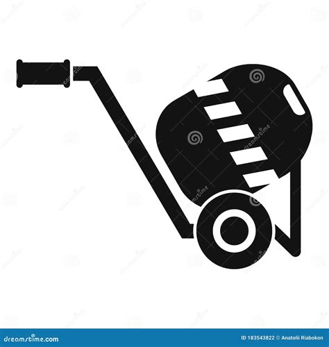 Concrete Mixer Icon Simple Style Stock Vector Illustration Of