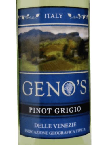 Geno S Pinot Grigio Vivino Brasil