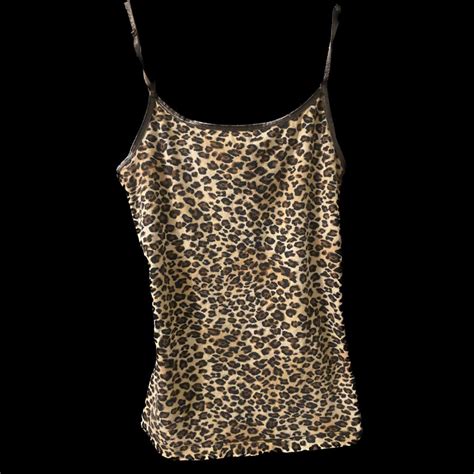 Cheetah Print Tank Top No Flaws Adjustable Depop