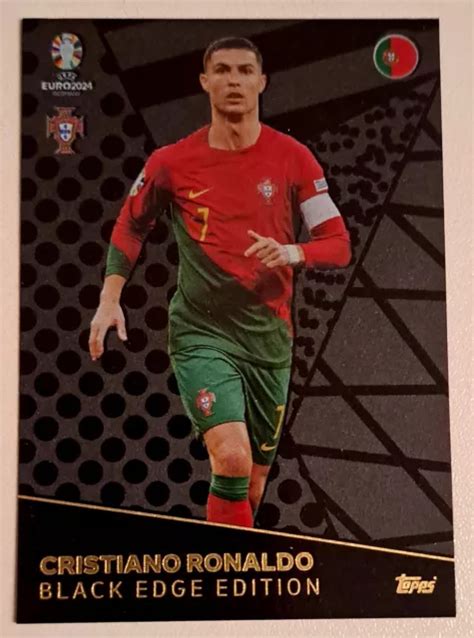 CHRISTIANO RONALDO BLACK Edge Match Attax Euro 2024 Portugal EUR 4 99