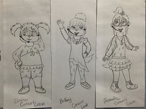 Chipettes Tour Outfits by ChipmunkedWeirdo on DeviantArt