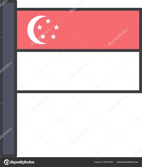 Asian Country Flag Icon Filledoutline Style Stock Vector by ©iconfinder ...