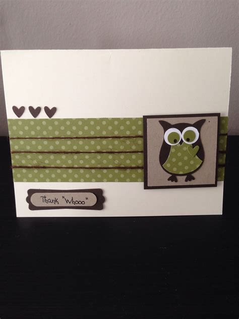 Stampin Up Owl Punch Owl Card Owl Punch Owl